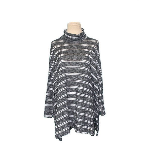 Anthropologie Postmark stripes turtle neck long sleeves Tunic size Medium - Picture 1 of 9